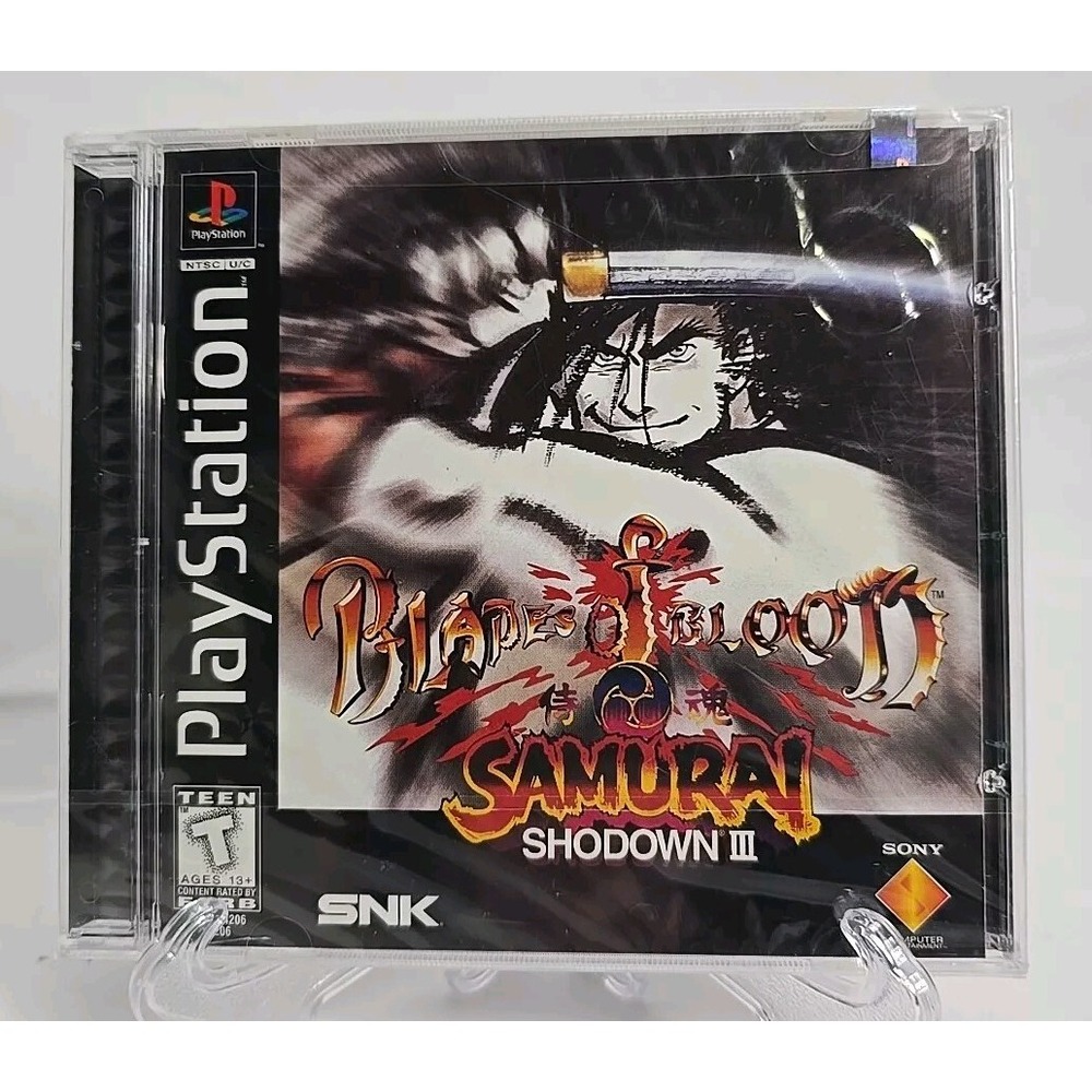 Samurai Shodown III: Blades of Blood (PS1 PSX) NEW SEALED‎ BLACK LABEL NM, RARE!